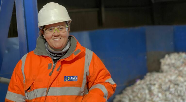 Ashleigh Sweeney J&B Recycling operations manager
